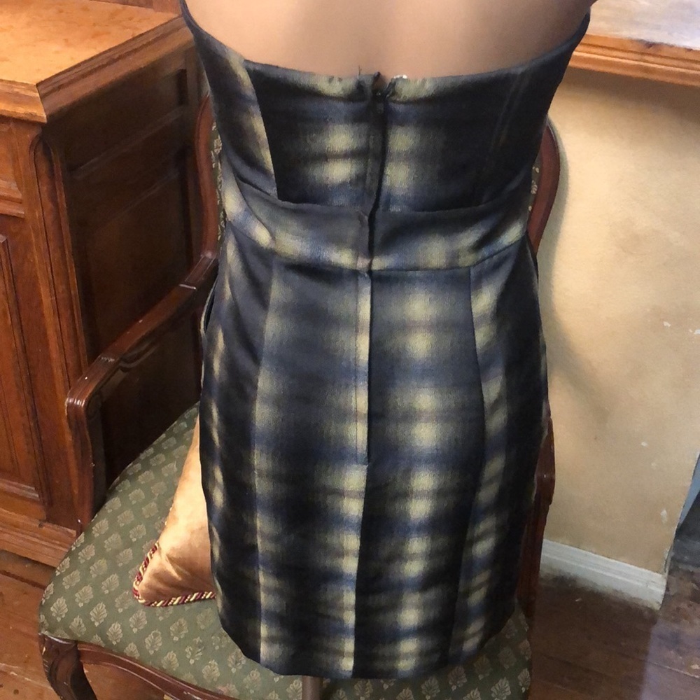 ASO Caroline Forbes H&M strapless plaid dress 4 TVD - Picture 4 of 4